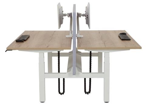 Duo bureau Zit sta YOUP07  eiken 120x80, Zakelijke goederen, Kantoor en Winkelinrichting | Kantoormeubilair en Inrichting, Ophalen of Verzenden