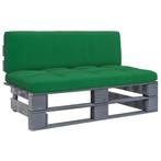 vidaXL Tuinmiddenbank pallet geïmpregneerd grenenhout grijs, Tuin en Terras, Tuinsets en Loungesets, Verzenden, Nieuw