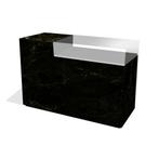 Marmeren Glossy Toonbank 150 cm zwart/goud C-PDY-006, Zakelijke goederen, Kantoor en Winkelinrichting | Winkel en Inventaris
