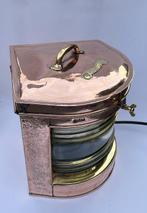 Navigation lamp - Stuurboordlamp - Messing, Glas, Koper, Antiek en Kunst