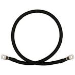 2 Meter 50Mm2 Zwarte Accukabel Met Oog Beide Zijden M8, Auto diversen, Verzenden