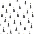 Inpakpapier Cadeaupapier Kerst Kerstbomen Tiny Trees -, Nieuw, Overige typen, Ophalen of Verzenden