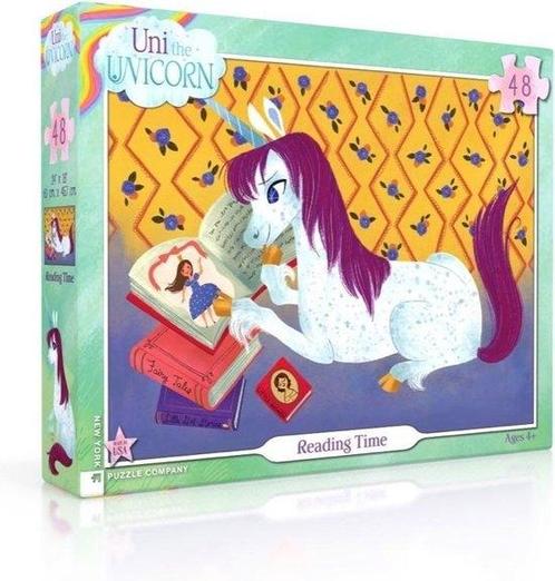 Reading Time - NYPC Uni the Unicorn Collectie Puzzel 48, Hobby en Vrije tijd, Denksport en Puzzels, Verzenden