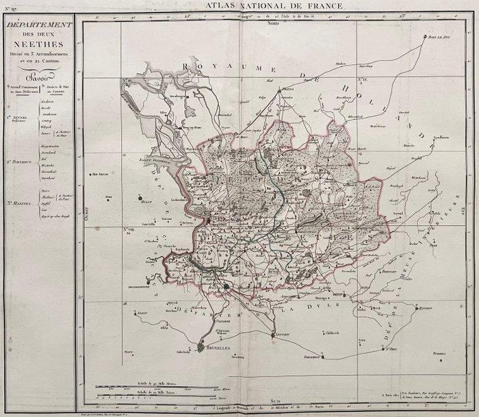 België - Antwerpen, Turnhout, Mechelen; P.A.F. Tardieu /, Boeken, Atlassen en Landkaarten