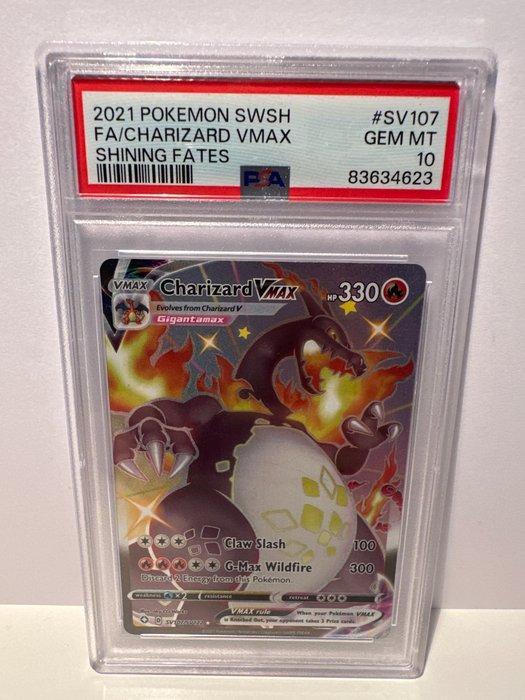 Pokémon - 1 Graded card - Charizard SV107 - PSA 10 - Sword &, Hobby en Vrije tijd, Verzamelkaartspellen | Pokémon