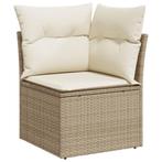 Tuinhoekbank Beige - Retourdeal - Comfortabel & Voordelig..., Ophalen of Verzenden, Nieuw, Rotan