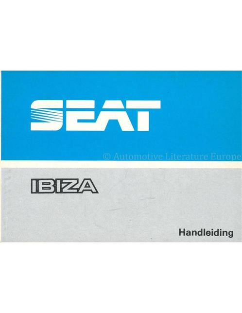 1988 SEAT IBIZA INSTRUCTIEBOEKJE NEDERLANDS, Auto diversen, Handleidingen en Instructieboekjes
