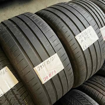 2 x Michelin Pilot Sport 4 295-35-21 Zomerbanden 5,5mm beschikbaar voor biedingen