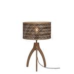 Good & Mojo Java Tafellamp met Voet - driepoot, natuur/zwart, Huis en Inrichting, Lampen | Tafellampen, Verzenden, Nieuw