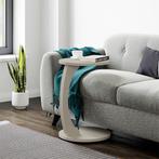 Bijzettafel Holeby zandsteen verrijdbaar 56x38 cm [en.casa], Huis en Inrichting, Tafels | Bijzettafels, Verzenden, Nieuw