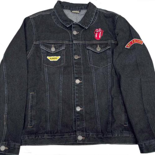 shirts - The Rolling Stones Jacket -XL- Sympathy Blauw -..., Verzamelen, Muziek, Artiesten en Beroemdheden, Zo goed als nieuw