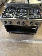 Occasion Bertos tribano 6 pitten gasfornuis, Ophalen, Gebruikt