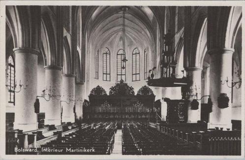 BOLSWARD - Interieur Martinikerk, Verzamelen, Ansichtkaarten | Nederland, Verzenden