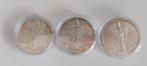 Verenigde Staten. 1 Dollar 1997/2003 Liberty, 3x1 Oz (.999), Postzegels en Munten, Munten | Europa | Niet-Euromunten