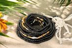 Waist Beads / Afrikaanse Heupketting -  Afiangbe - Zwart / g, Sieraden, Tassen en Uiterlijk, Ophalen of Verzenden, Nieuw