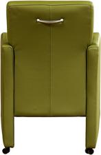 Groene leren moderne eetkamerfauteuil - Toledo Leer Apple Gr, Huis en Inrichting, Stoelen, Nieuw, Leer, Ophalen of Verzenden, Landelijk