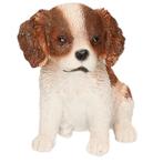 Dierenbeeld Cocker Spaniel hond bruin/wit 15 cm - Beeldjes, Nieuw, Ophalen of Verzenden