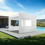 Opvouwbaar tuinpaviljoen 3x3m met 4 zijdelen - wit, Tuin en Terras, Partytenten, Verzenden, Nieuw