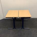 Tweedehands complete set van 10 stuks schooltafels, (stip, Huis en Inrichting, Ophalen of Verzenden, Gebruikt