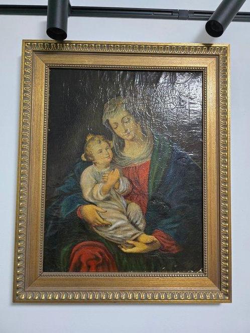Italiaanse school (XVIII) - Madonna mit Kind, Antiek en Kunst, Kunst | Schilderijen | Klassiek