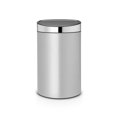 Brabantia Touch Bin 40 ltr - metallic grijs, Huis en Inrichting, Woonaccessoires | Prullenbakken, Nieuw, Verzenden