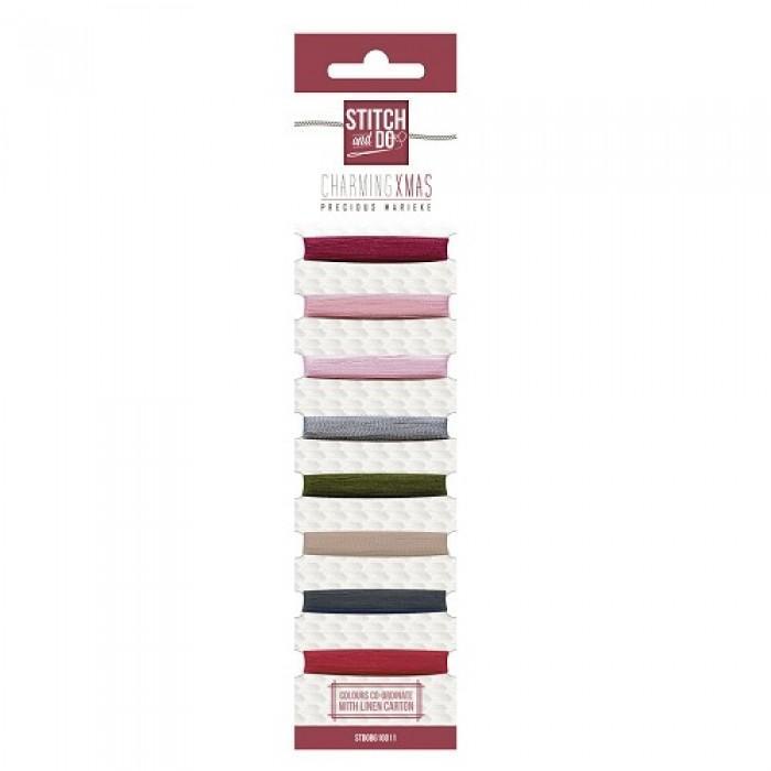 Stitch and do - Precious Marieke - Charming Xmas, Hobby en Vrije tijd, Kaarten | Zelf maken, Blanco kaart of Basiskaart, Nieuw