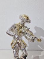 ben zion - sculptuur, Fiddler - 21 cm - .925 zilver