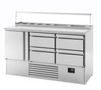 GGM Gastro | Saladette Premium PLUS - 1460mm - 1 deur & 4 |, Verzenden, Nieuw in verpakking