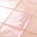 Handvorm wandtegel 13x13 roze soft glans wandtegel, Doe-het-zelf en Verbouw, Tegels, Nieuw, Ophalen of Verzenden, 10 m² of meer