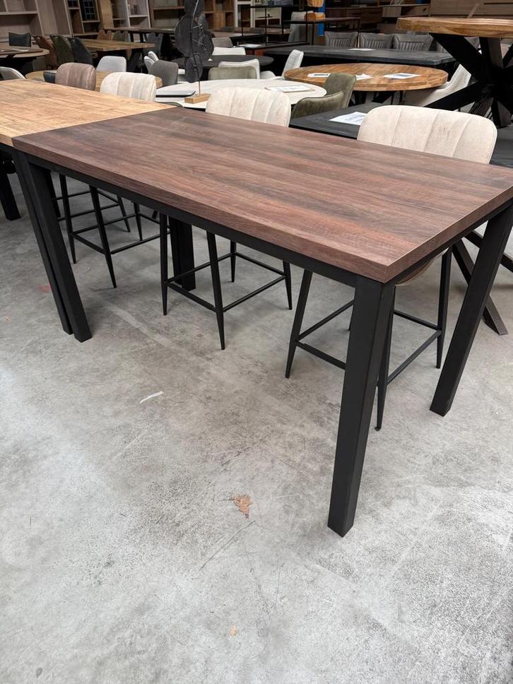Duncan bartafel, kleur dark almond, Huis en Inrichting, Tafels | Eettafels, Nieuw, Metaal, Overige materialen