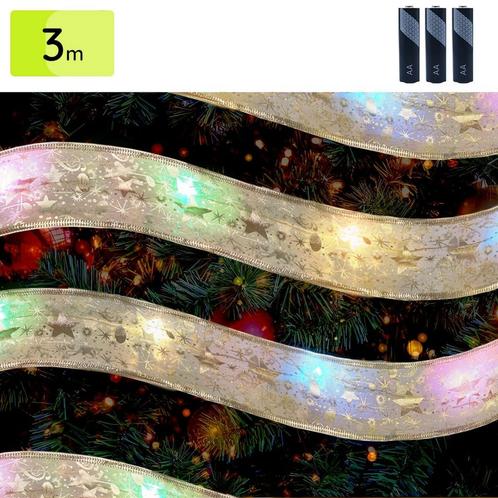 Kerstlint met Verlichting - 3m - Lint voor in de Kerstboom -, Diversen, Kerst, Nieuw, Verzenden