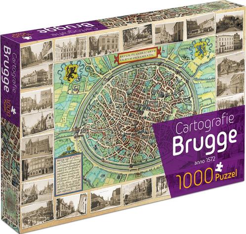 Cartografie Brugge (1000 stukjes) | Tuckers Fun Factory -, Hobby en Vrije tijd, Denksport en Puzzels, Nieuw, Verzenden