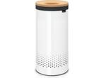 Brabantia Wasmand - met Deksel - 35 l - White / Kurken, Verzenden, Zo goed als nieuw