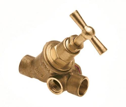 BPE stopkraan soldeer 15 mm met aftapgelegenheid, Doe-het-zelf en Verbouw, Buizen en Afvoer, Ophalen of Verzenden