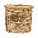 rotan windlicht hart 12cm, Verzenden, Nieuw