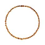 Barnsteen ketting volwassenen - cognac (45 cm), Nieuw