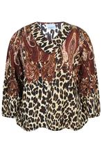 ZHENZI dierenprint blouse Siff Maat:, Kleding | Dames, Blouses en Tunieken, Verzenden, Nieuw, Overige kleuren
