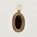 Hanger - 14 karaat Geel goud - 4.14ct. tw. Quartz, Sieraden, Tassen en Uiterlijk, Antieke sieraden