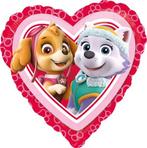 Amscan - Paw Patrol - Skye & Everest - Folie ballon - Hart -, Ophalen of Verzenden, Nieuw