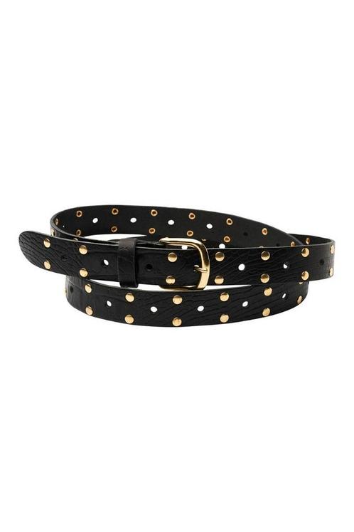 Pinned by K leren riem met studs zwart (Mooi & Gezond), Sieraden, Tassen en Uiterlijk, Uiterlijk | Lichaamsverzorging, Nieuw, Verzenden