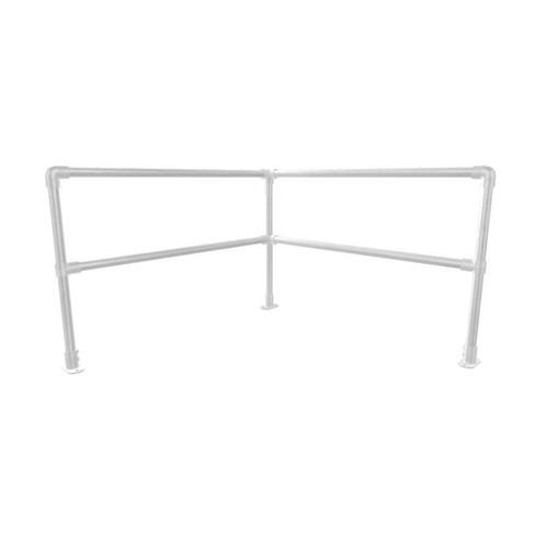 Steigerbuis Safety Railing Modulair | Staal 42.4 mm | Hoek |, Doe-het-zelf en Verbouw, Ladders en Trappen, Ophalen of Verzenden