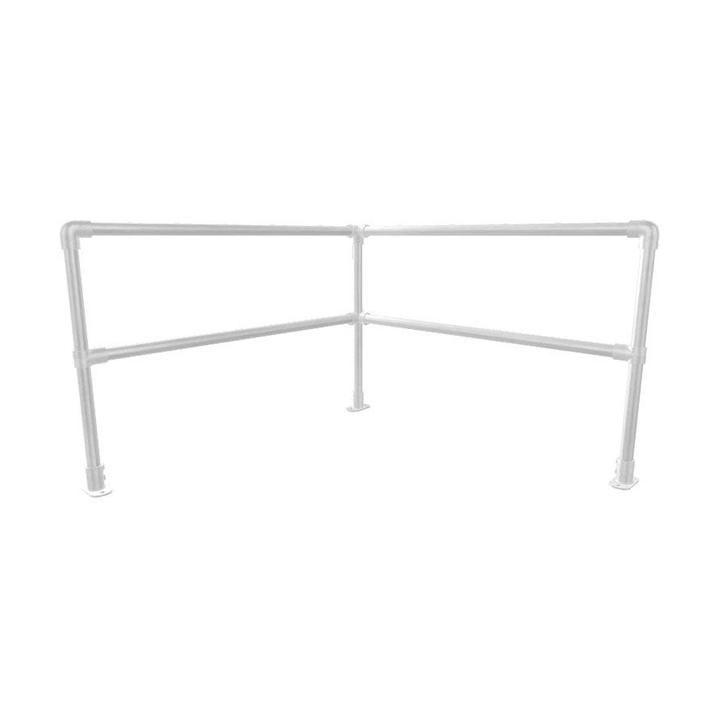 Steigerbuis Safety Railing Modulair | Staal 42.4 mm | Hoek |, Doe-het-zelf en Verbouw, Ladders en Trappen, Ophalen of Verzenden