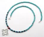 Lapis lazuli - Zilver, Howlite turquoise - Om Lotus : Rust &