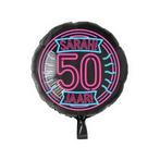 Neon Folieballon Sarah 50 Jaar - 46cm, Kleding | Dames, Carnavalskleding en Feestkleding, Nieuw, Ophalen of Verzenden