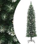 Kunstkerstboom Smal 120cm PVC | Retourdeal | Met Sneeuw, Ophalen of Verzenden, Nieuw, Binnen