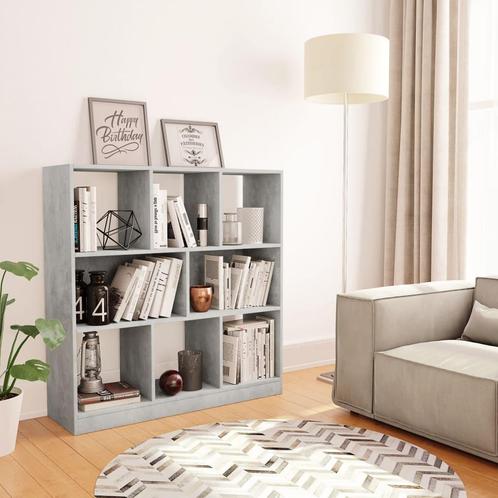 vidaXL Boekenkast 97,5x29,5x100 cm bewerkt hout betongrijs, Huis en Inrichting, Kasten | Boekenkasten, 25 tot 50 cm, Nieuw, Overige houtsoorten