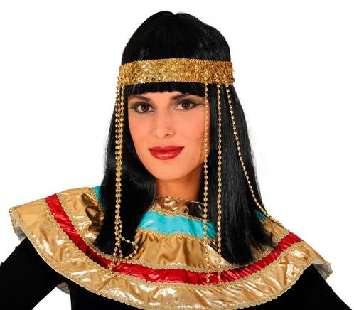 Egyptische Pruik Haarband, Hobby en Vrije tijd, Feestartikelen, Nieuw, Verzenden