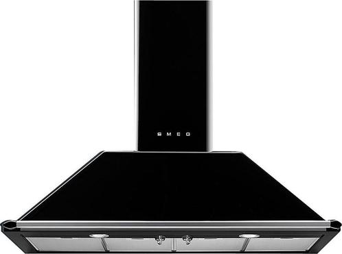Smeg KT110BLE wand afzuigkap zwart, Witgoed en Apparatuur, Afzuigkappen, Vrijstaand, Wandschouwkap, Nieuw, Recirculatie, Verzenden
