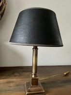 Herda - Tafellamp - Kolom messing klassieke tafellamp brons