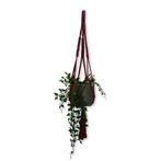 Plantenhanger Squared Bordeaux Rood - Katoen - Macramé -, Ophalen of Verzenden, Nieuw
